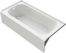 PROFLO PFB14CL White 60" X 30" Three Wall Alcove Tub With Left Hand Drain