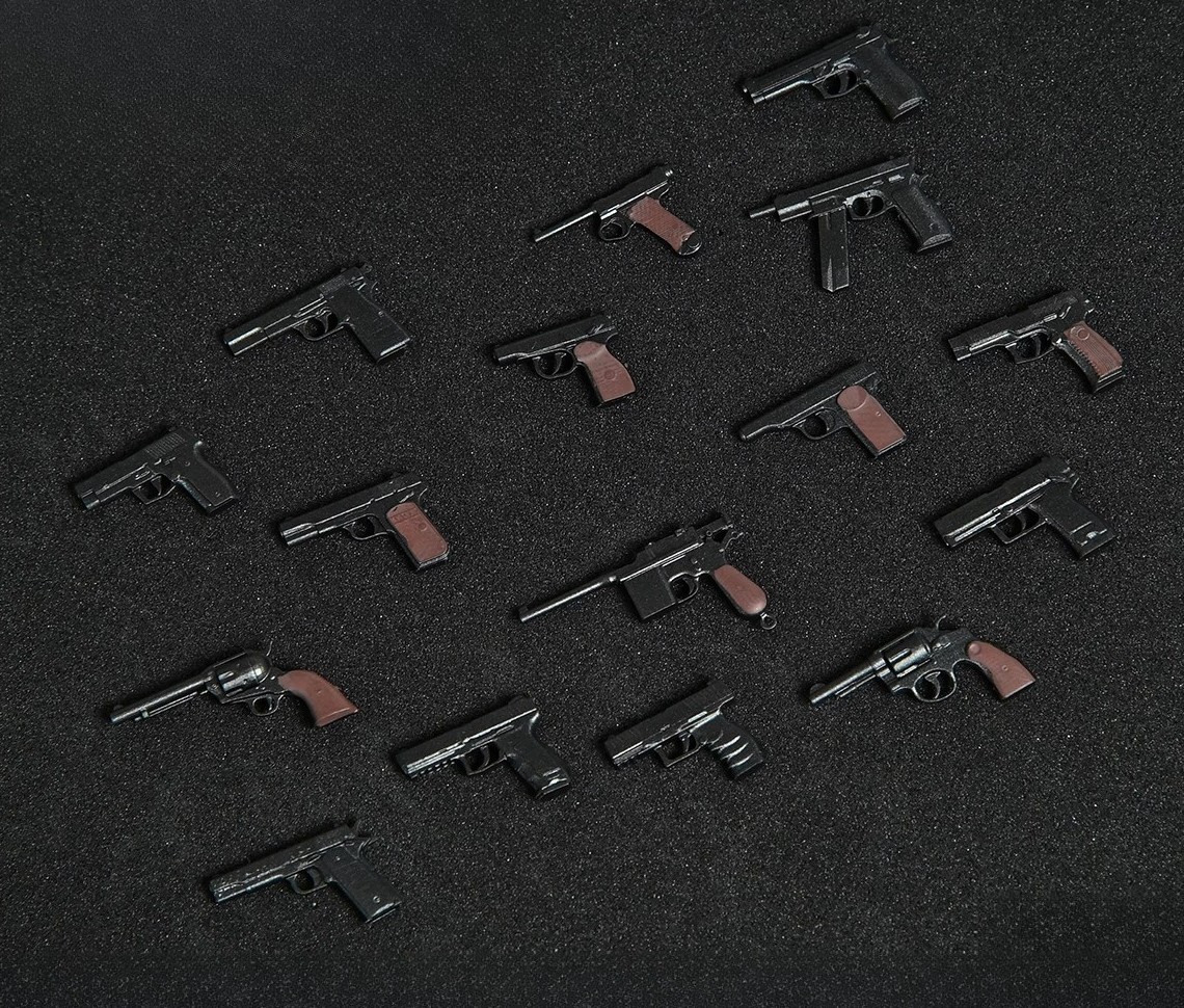 16PCS 1/12 Scale Gun Model Weapon Toy Accessory for Nota Mez