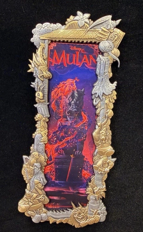 MULAN DISNEY ARTLAND Limited Edition HARMAN Design Gold / Silver Frame Pin LE 75