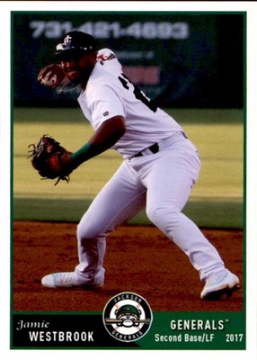 2017 Jackson Generals Grandstand #35 Jamie Westbrook Chandler Arizona AZ Card
