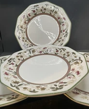 Set of Four 10-sided Churchill ASSAM Salad / Dessert Plates.