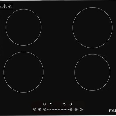 24 INCH ELECTRIC INDUCTION COOKTOP WITH 4 ELEMENTS AND 9 POWER LEVELS