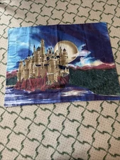 Harry Potter Hogwarts Standard Pillow Sham Cloak of Dreams Blue 20”x26”