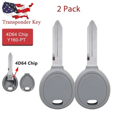 2 Replacement For 2001 - 2005 Chrysler PT Cruiser Ignition Transponder Key 64