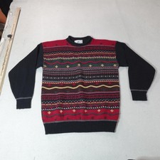 Vintage Fair Isle Sweater Mens Small Pullover Nordic Grandpa Bay Point Threads