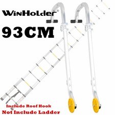 Heavy Duty Universal Ladder Roof Hook Aluminium &Wheels For Outdoor Roof Work