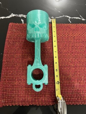 Translucent Green Piston 3d Printed