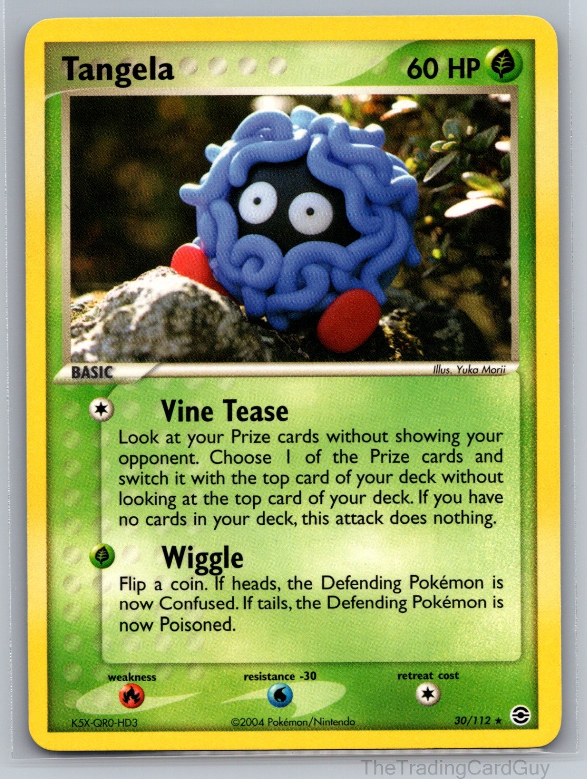 Tangela Rare FireRed & LeafGreen Normal 30/112 NM