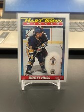 1991-92 O-Pee-Chee Hockey #516 Brett Hull Hart Trophy Award Winner