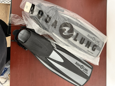 Aqua Lung Caravelle Fins Diving Scuba Snorkel