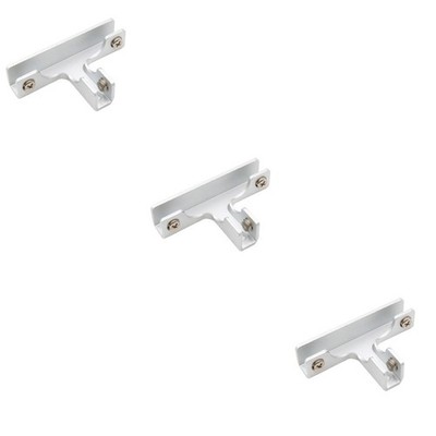 3 Pack Verstellbare Glasregalhalterung Aluminiumhalterung Glasmontageklammern