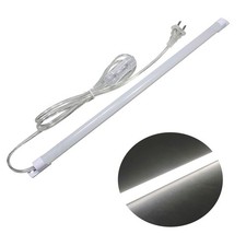 "110V 17"" LED Under Cabinet Light Bar Magnetic Super Slim White 6000K"