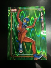 2026 Topps Chrome Marvel Spider-Boy Green Raywave Refractor /99 #160