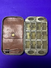 6" Wheatley 16 windowed 4 Oval windows Dry fly box Leather wallet+tweezers Flies