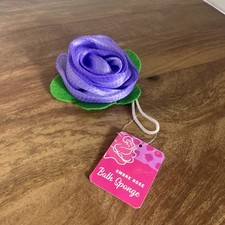 Beautiful Purple Rose Shaped Shower Loofah