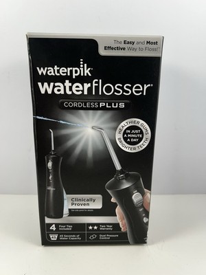 Waterpik Waterflosser Cordless Plus Rechargeable w/4 Tips -Model WP-462W (New)