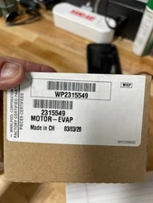 Whirlpool Brands Refrigerator Evaporator Motor WP2315549 OEM