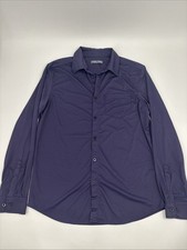 PJ Paul Jones Men s Long Sleeve Button Down Blue Shirt Size Medium