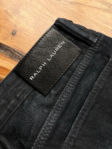 NWOT Polo Ralph Lauren Black Label Denim Piston Motorcycle Biker Indigo Jeans 32 - Picture 2 of 17