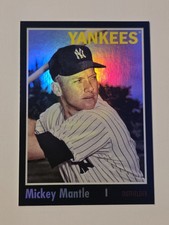 2024 Topps Archives Mickey Mantle Black Foil Yankees Color Match SP 🔥 🔥 🔥