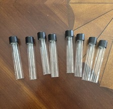 Set Glass Vials, Bottles, 4.75” 120.65 mm Twist Cap Pre Roll Bottles Crafts ♻️