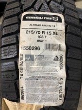 2 Take Off 215 70 15 General Altimax Arctic-12 Snow Tires