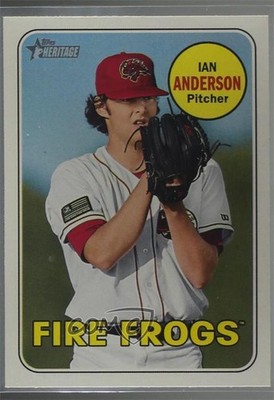 2018 Topps Heritage Minor League Edition Glossy Ian Anderson #68 9n2