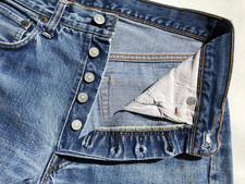 True Vintage Era Big E Levi 501 Cut Off Denim Jeans Shorts Soft