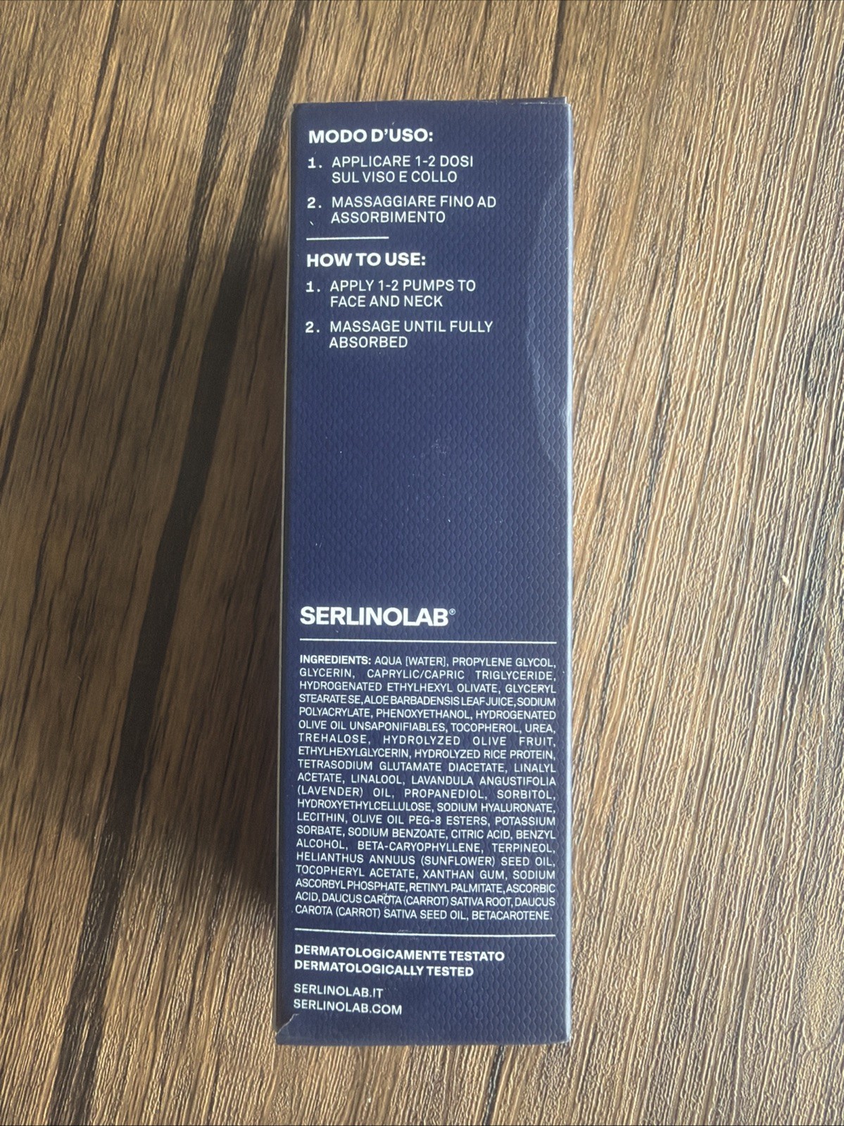 Serlino Lab Night Face Cream 50ml 1.7 oz Crema Viso Notte Made in Italy Exp 2/27 - second product detail image