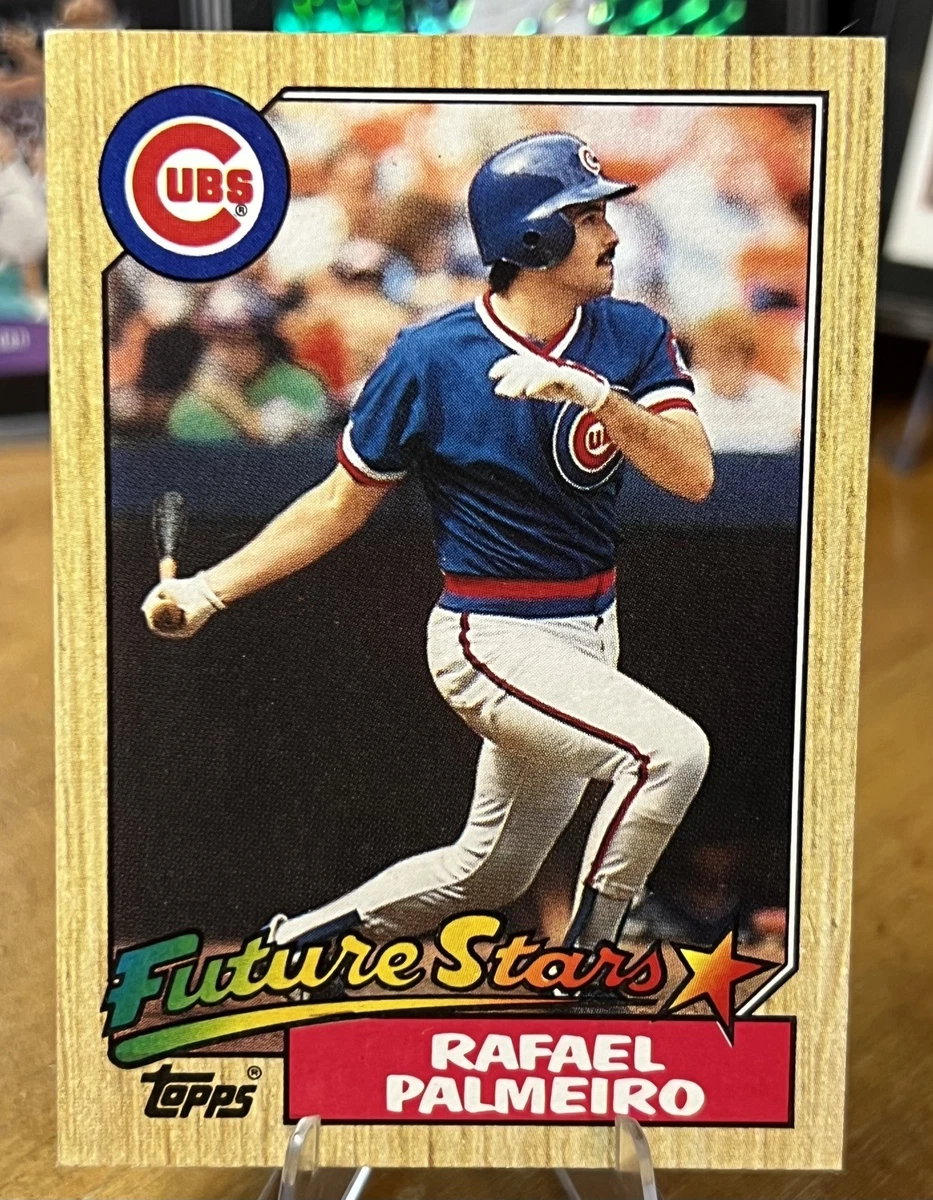 Topps Rafael Palmeiro Baseball 1987 Season Sports Trading Cards