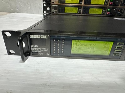 Shure UR4D Dual H4 Freq 518-578MHz Wireless Receiver #2892 (One