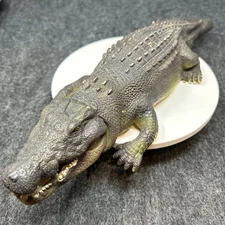 Vintage Wow Wee Realistic Crocodile Wildlife Model Toy Animal Replica AS-IS