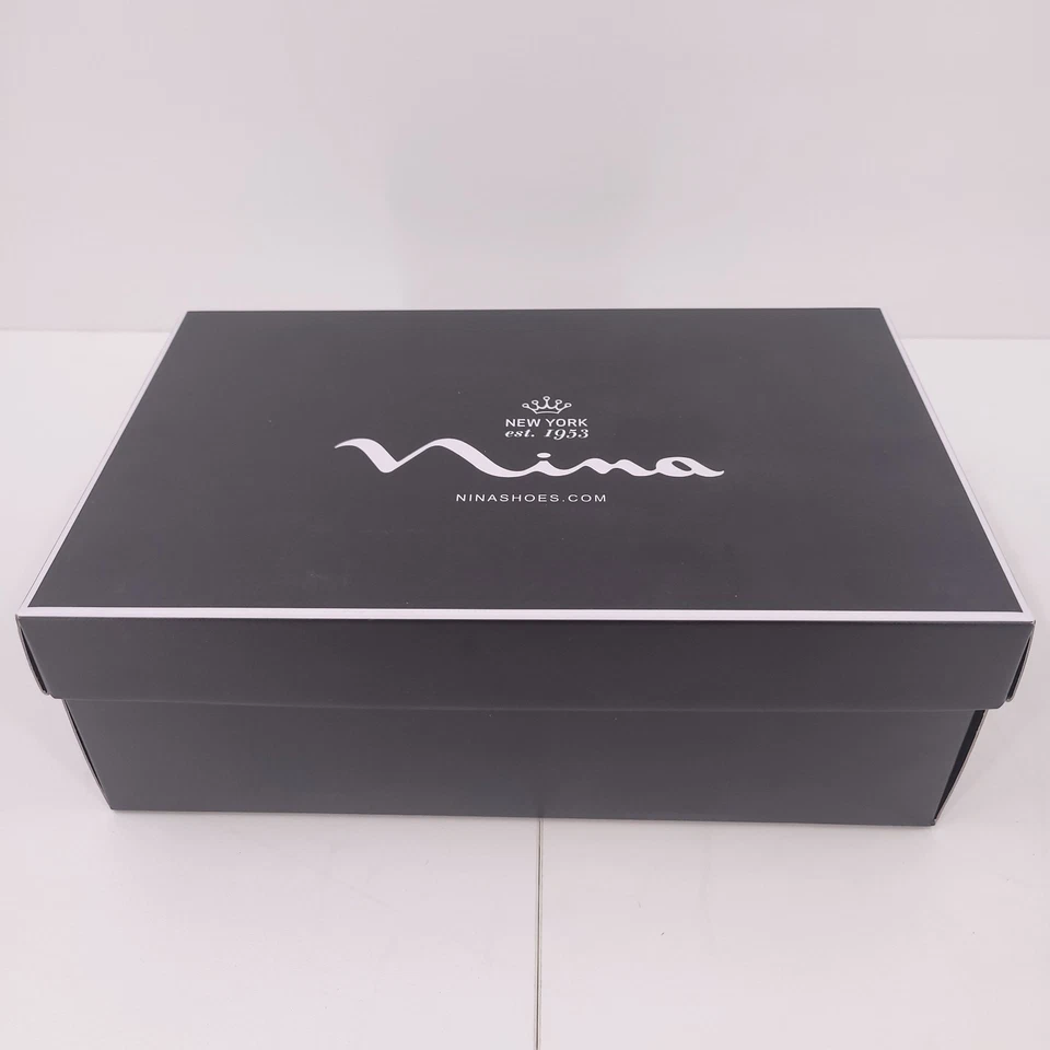 Сандалии на каблуках Nina Flora YY Slingback Demi Wedge 9 M сталь лунный блеск - Изображение 2 из 4