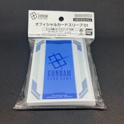 Gundam Card Game Official Card Sleeve 01 Logo Design 70pcs Bandai Japan
