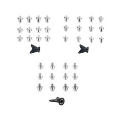 12Pcs Football Boot Studs Football Shoe Spikes Screw in Stable with Wrench Tool