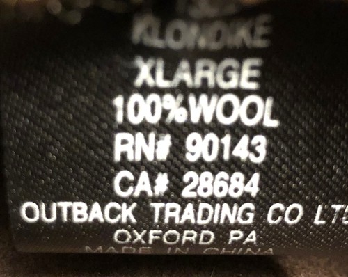 Outback Trading Co. Men’s Cowboy Hat 7 5/8 (XL) Broken Hill Collection Brown NIB - Picture 12 of 16