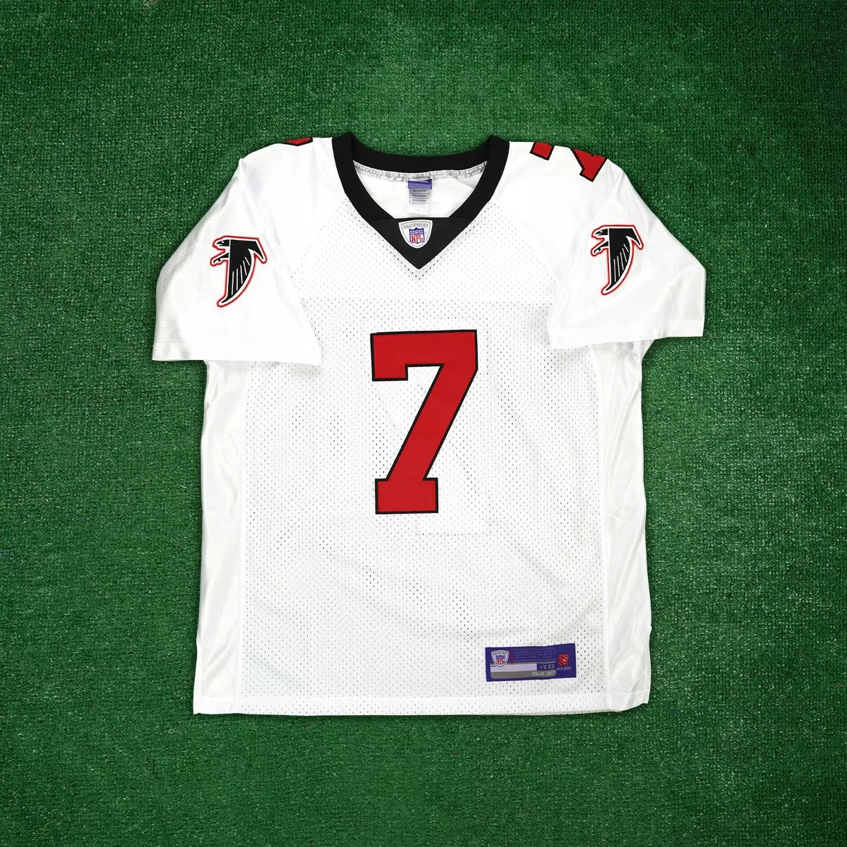  Falcons Michael Vick Signed Black Throwback Jersey