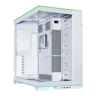Lian Li O11D EVO RGB Tempered Glass ATX Mid-Tower Computer Case - White