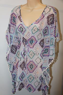 NWT Miken Swim Swimsuit Cover Up Tunic Size S POL | eBay