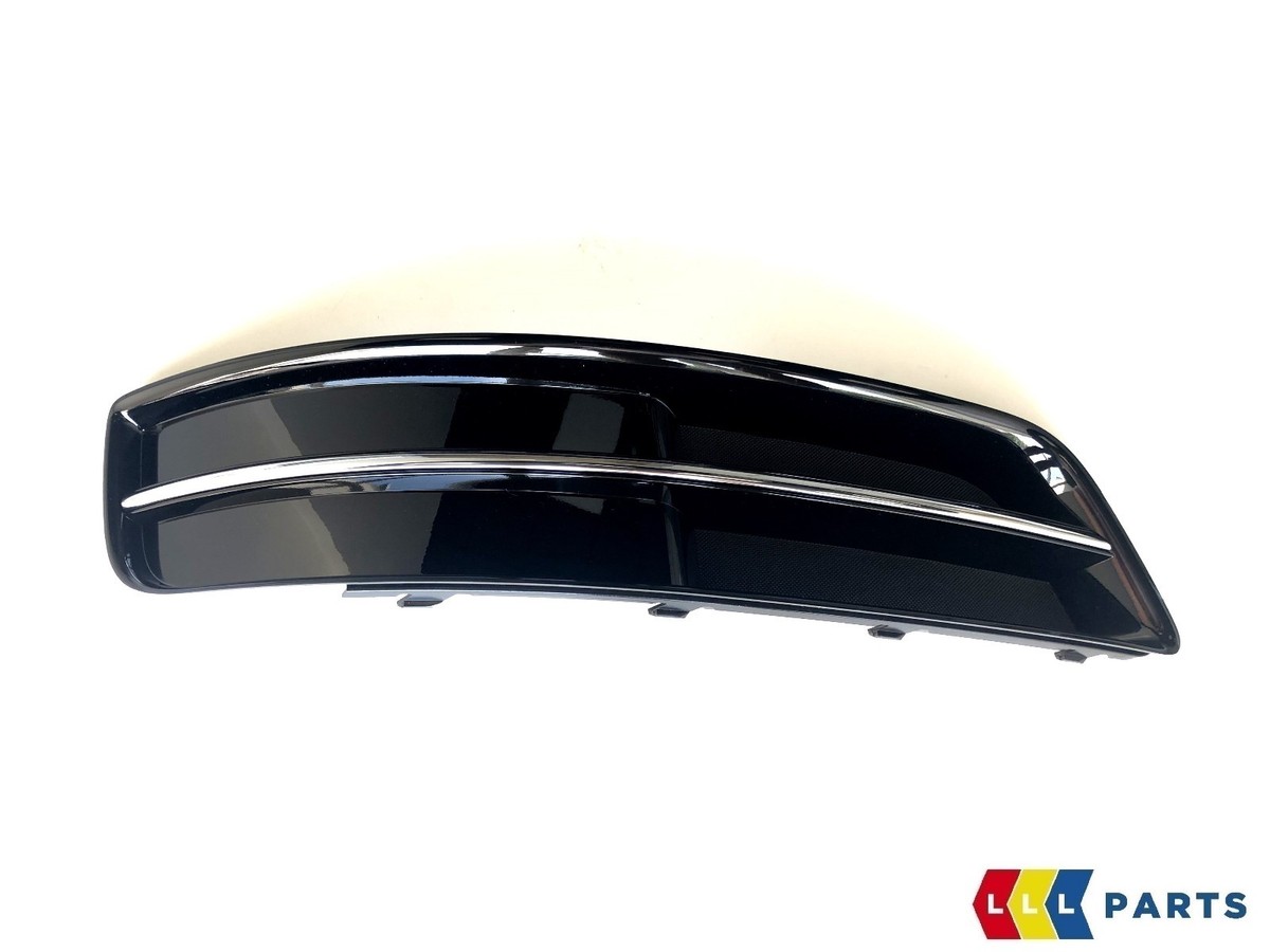AUDI GENUINE A3 08-12 O/S RIGHT BUMPER LOWER BLACK GLOSSY GRILL 