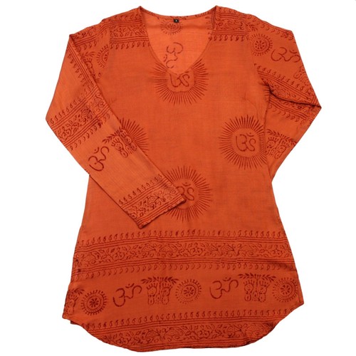 Bluse Bluse Om Saira orange Hemdbluse Sommerhemd - Bild 13 von 60