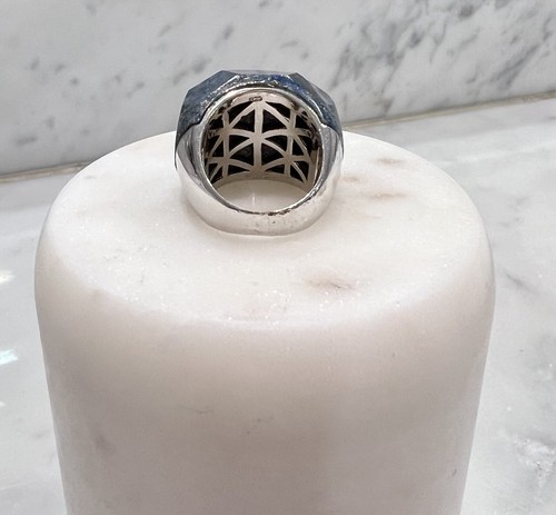 Lapis Lazuli Large Designer Silver Stone Ring Size P (21.17g) Statement Piece - Picture 5 of 12