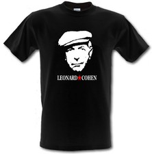 Listing image for LEONARD COHEN Tribute Singer Songwriter Poet Heavy Cotton t-shirt All Sizes