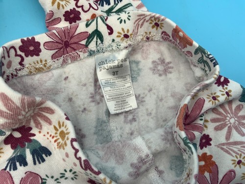 Chick Pea Girl Floral Pajamas Set, Size 3T - Picture 3 of 5