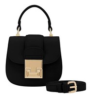 Seidenfelt Manufaktur Evje Mini Handbag Handtasche UmhäNgetasche Black Schwarz