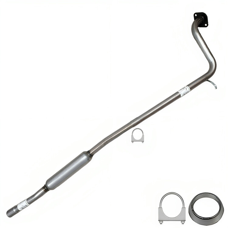 Stainless Steel Exhaust Resonator Pipe fits: 2004-2012 Mitsubishi