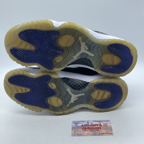 Size 9.5 - Jordan 11 Retro High Concord Black White Suede Leather (378037-100) - Picture 6 of 7