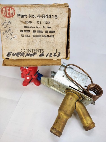 H1223 4-R4416 Heater Control Valve on Firewall 1953-1956 Ford 1955-1957 T-Bird