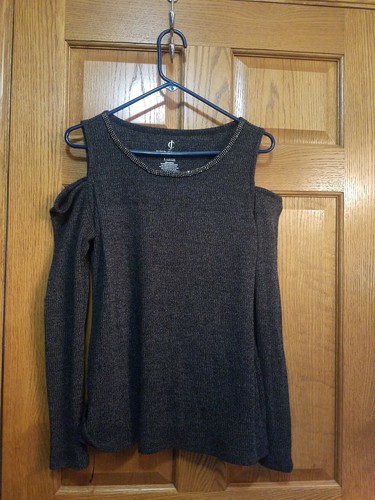 Juicy Couture Cold Shoulder Sweater, Sz 