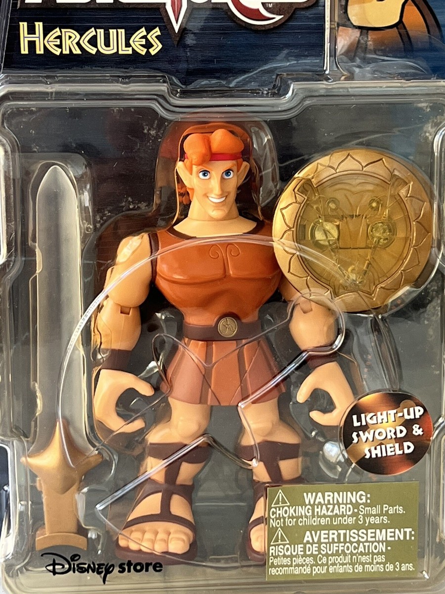 Disney HERCULES vintage フィギュア Vintage Disney Mattel 1996 Golden Glow Hercules Hero 12